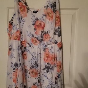 Torrid Floral Hankerchief Skater Dress